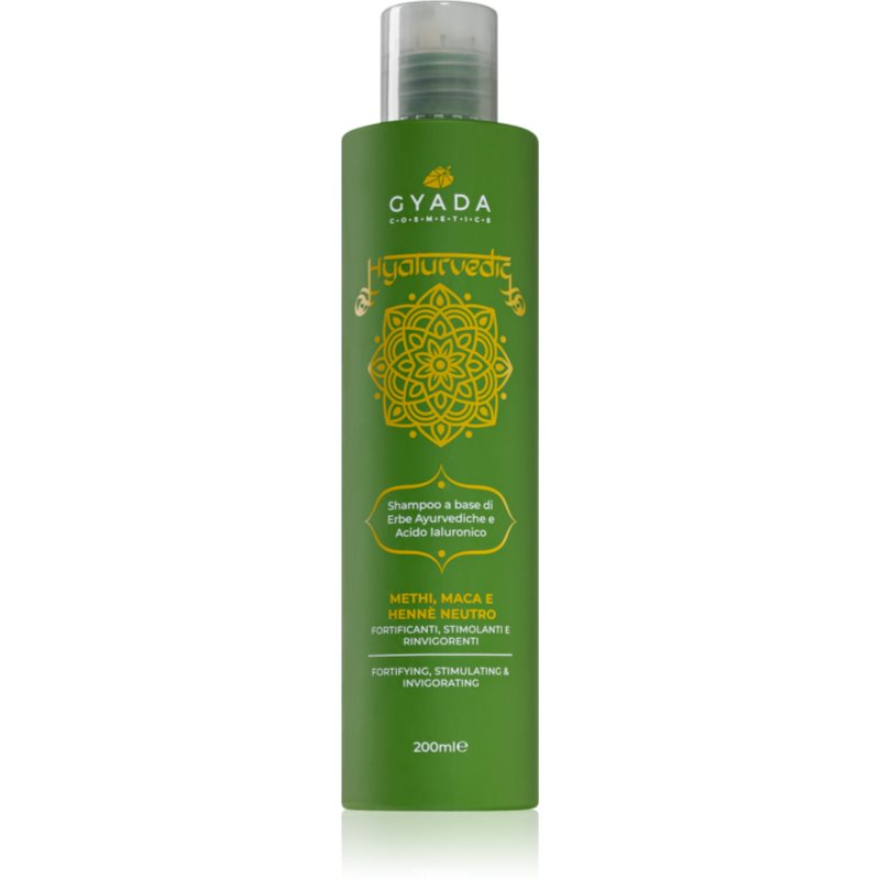 Gyada Cosmetics Hyalurvedic stimulujúci a osviežujúci šampón s kyselinou hyalurónovou 200 ml