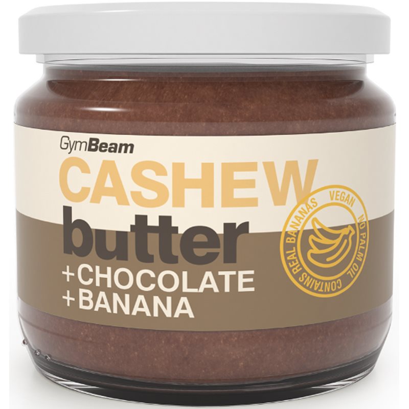 GymBeam Cashew Butter ořechová pomazánka příchuť chocolate, banana 340 g