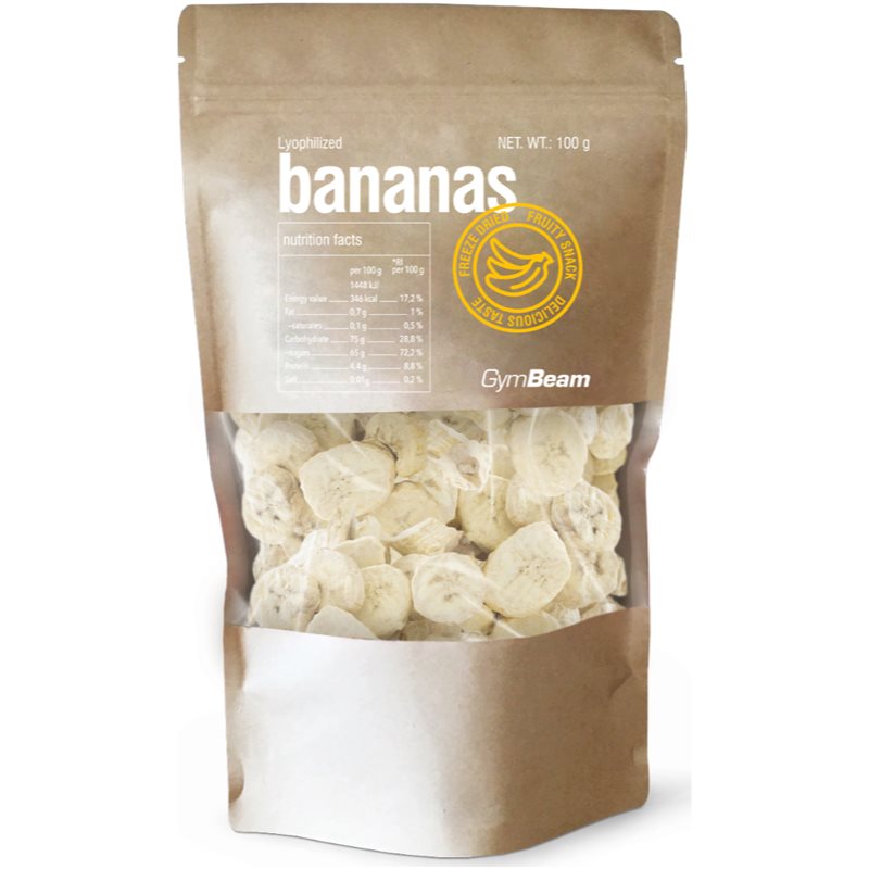 GymBeam Lyophilized Bananas mrazom sušené ovocie 100 g kúpite na Notino.sk