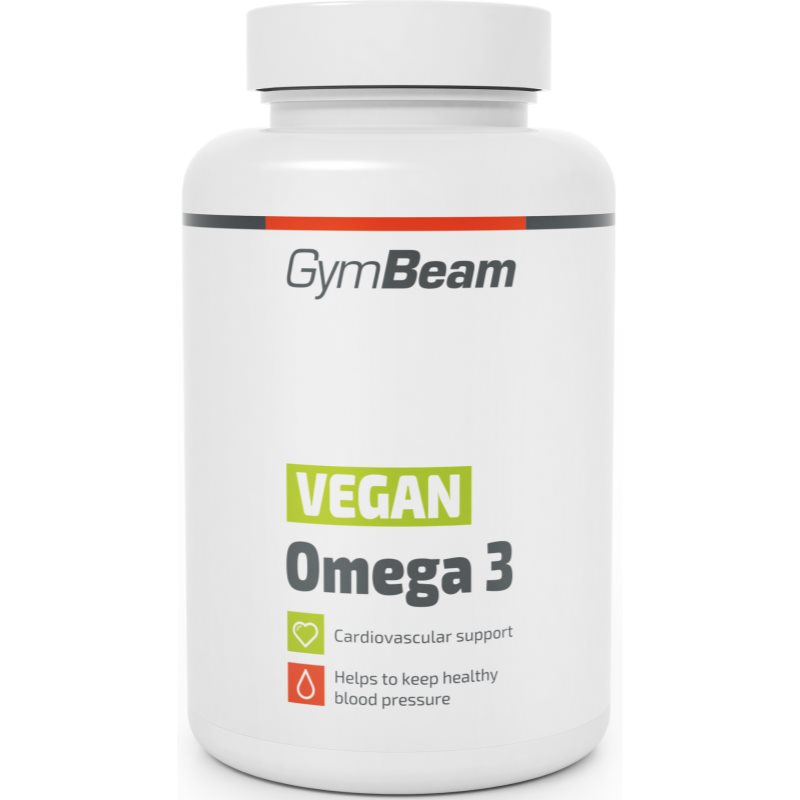 GymBeam Vegan Omega 3 podpora normální funkce oběhového systému 90 ks