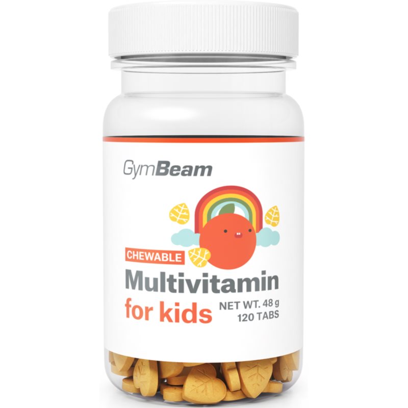 GymBeam Multivitamin for Kids podpora dětské imunity příchuť Orange 120 tbl
