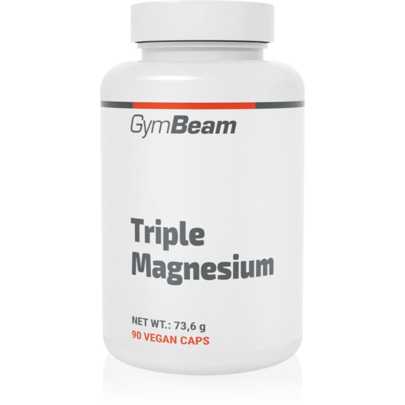 GymBeam Triple Magnesium capsule per favorire il corretto funzionamento del sistema nervoso, dei muscoli, dei denti e ridurre l’affaticamento 90 caps.