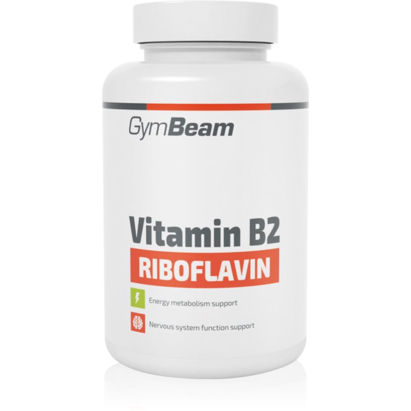 GymBeam Vitamin B2 (Riboflavin) kapsle pro podporu činnosti nervové soustavy 90 cps