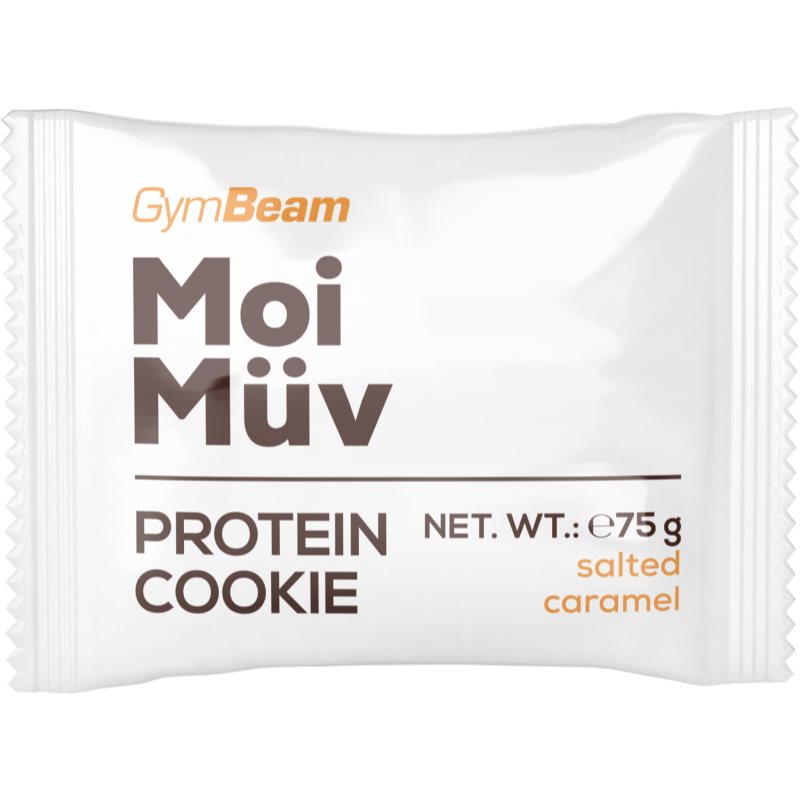 GymBeam MoiMüv Protein Cookie proteinová sušenka příchuť Salted Caramel 75 g