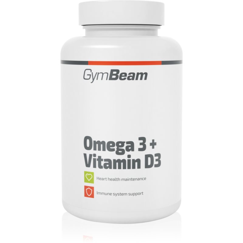 GymBeam Omega 3 + Vitamin D3 tobolky s esenciálními mastnými kyselinami 126 g