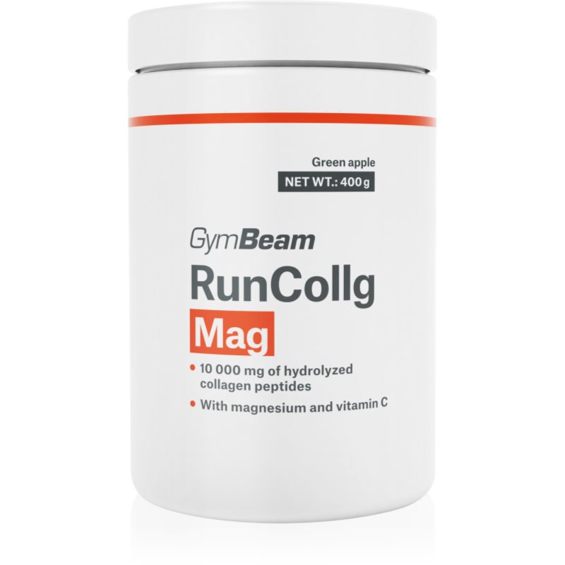GymBeam RunCollg Mag hydrolyzovaný kolagén s vitamínom C príchuť Green Apple 400 g
