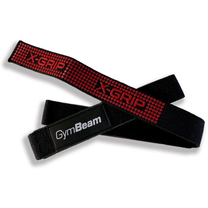 GymBeam X-Grip posilňovacie trhačky farba Black