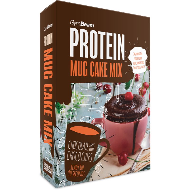 GymBeam Protein Mug Cake Mix směs na přípravu mug cake s proteinem příchuť Chocolate & Choco Chips 500 g