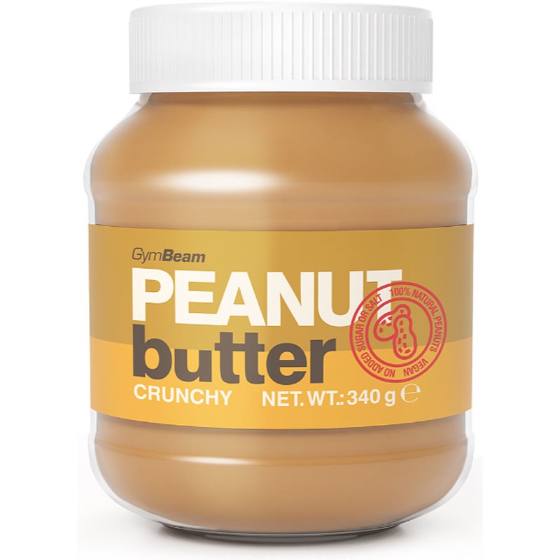 E-shop GymBeam Peanut Butter Crunchy 100% ořechový krém 340 g