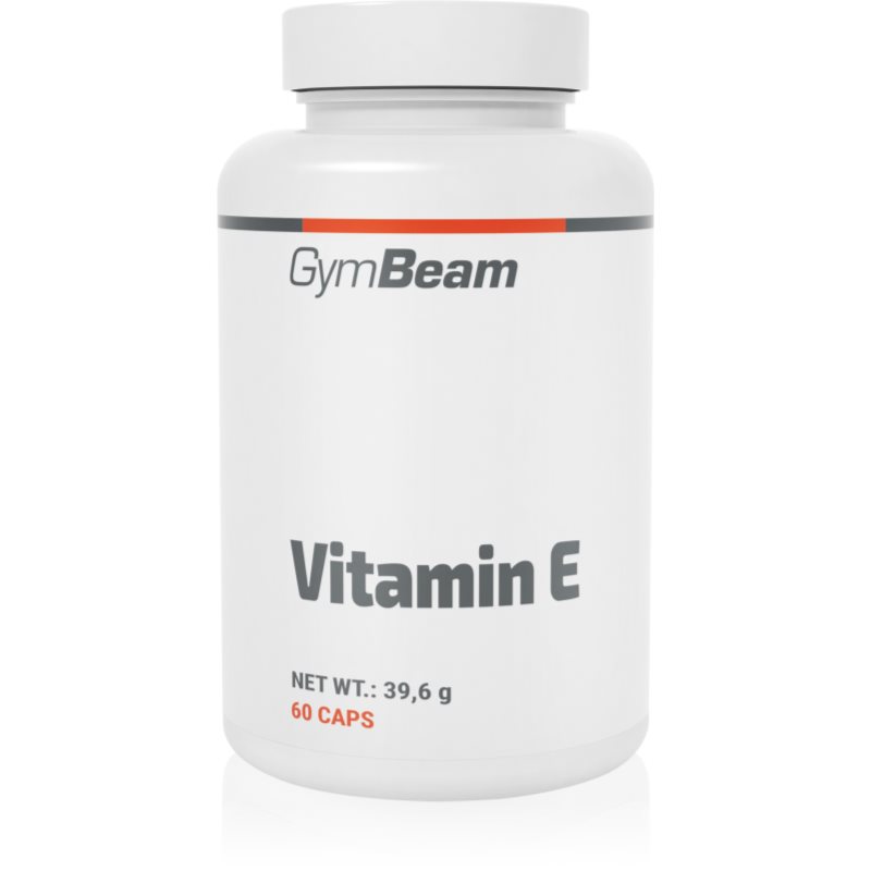 GymBeam Vitamin E kapsle pro podporu ochrany buněk před oxidativním stresem 60 cps