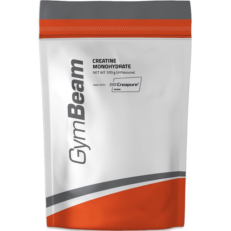 GymBeam Creatine Monohydrate podpora športového výkonu príchuť Unflavored 500 g
