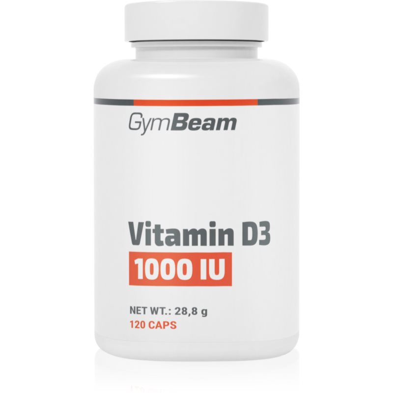 GymBeam Vitamin D3 1000 IU kapsle s vitamínem D 120 cps