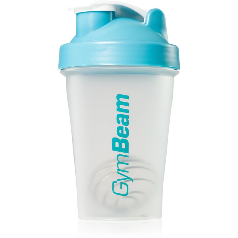 GymBeam Blend Bottle спортивний шейкер колір Transparent & Blue 400 мл