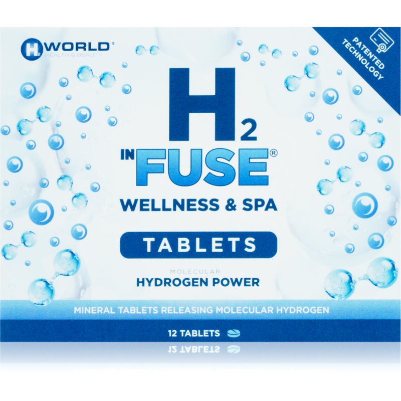 H2 InFuse 12 Tablets Wellness & Spa Molecular Hydrogen® Bath Tablets With Regenerative Effect 12 Tab