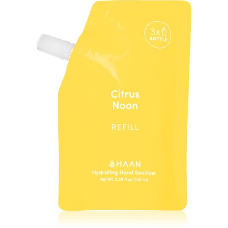 HAAN Hand Care Citrus Noon очищувальний спрей для рук з антибактеріальними компонентами замінний блок 100 мл