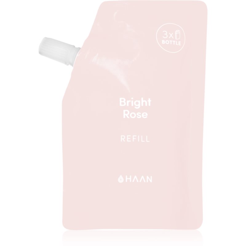 HAAN Hand Care Brigh Rose Hand Cleansing Spray With Antibacterial Ingredients Refill 100 Ml