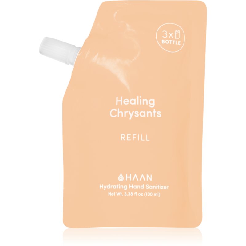 HAAN Hand Care Healing Chrysants čistiaci sprej na ruky s antibakteriálnou prísadou náhradná náplň 100 ml