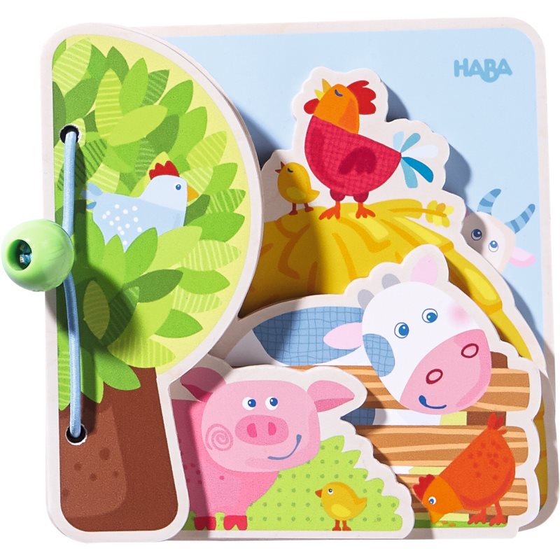 Haba Wooden Book Farm contrast educational book wooden 6 m+ 1 pc

