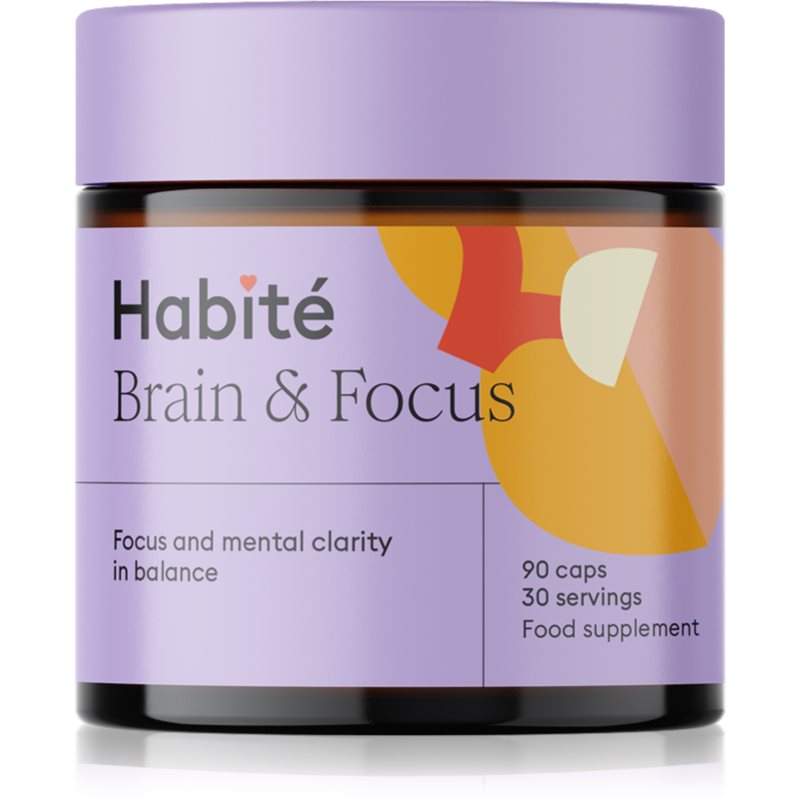 Habité Brain & focus kapsle pro udržení energie a kognitivní výkonnosti 90 cps