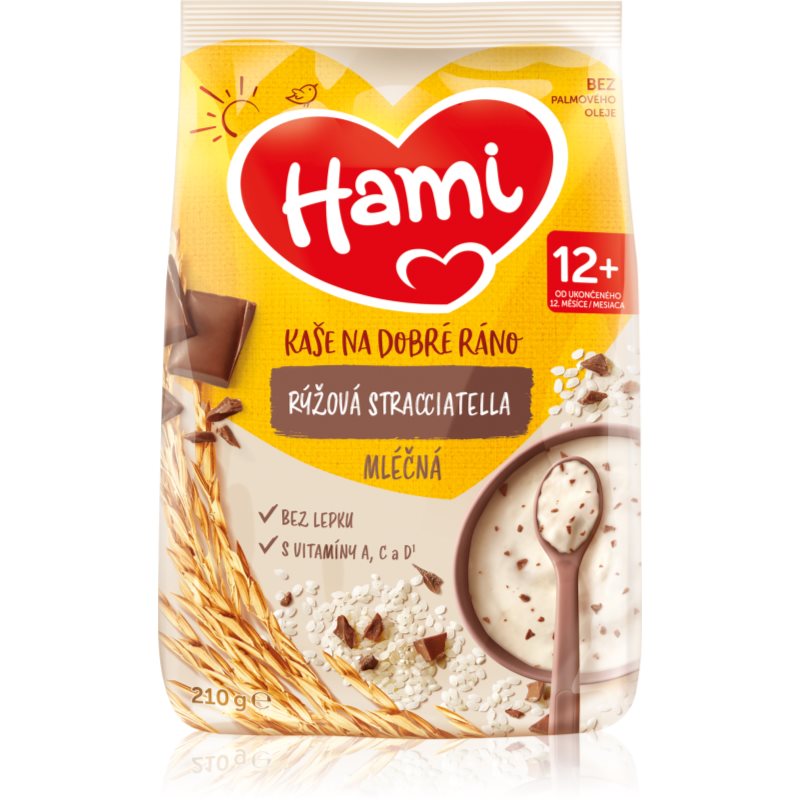 Hami Kaša na Dobré Ráno Ryžová Stracciatella mliečna kaša 210 g kúpite na Notino.sk