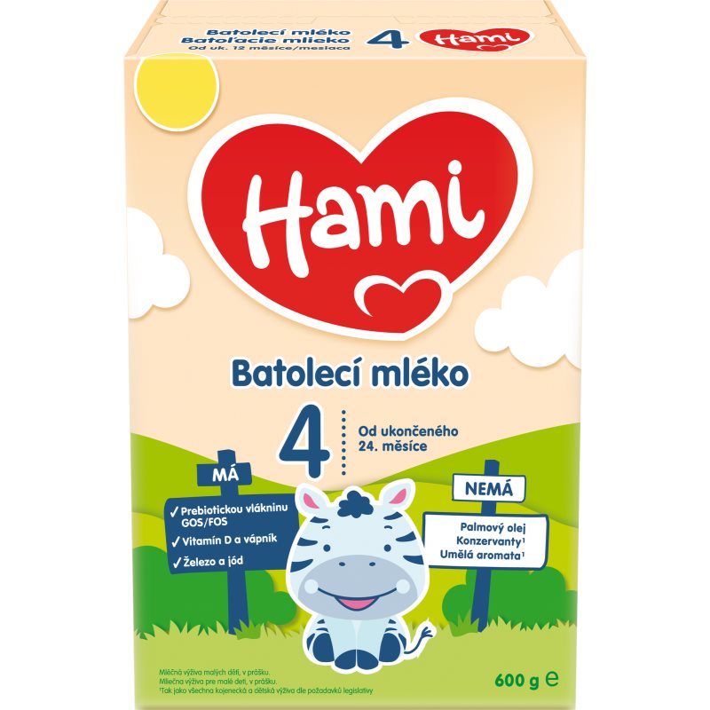 Hami 4 batolecí mléko 600 g