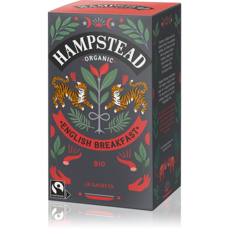 Hampstead Tea London English Breakfast BIO porciovaný čaj 20 ks