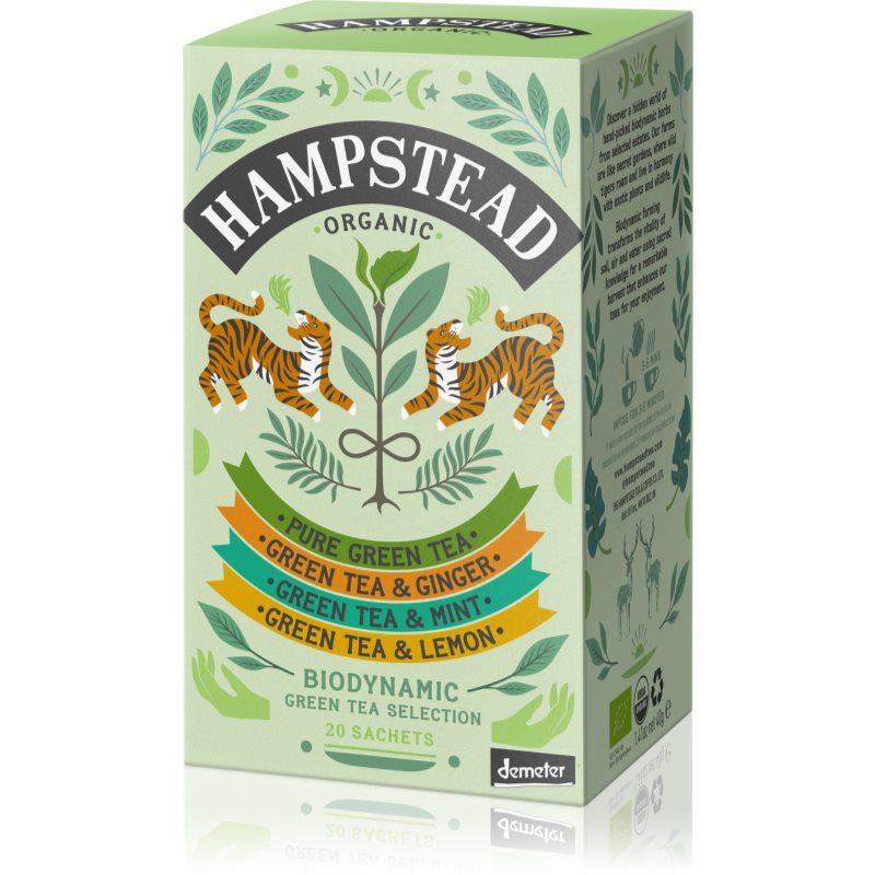 Hampstead Tea London Green Tea Selection BIO porciovaný čaj 20 ks