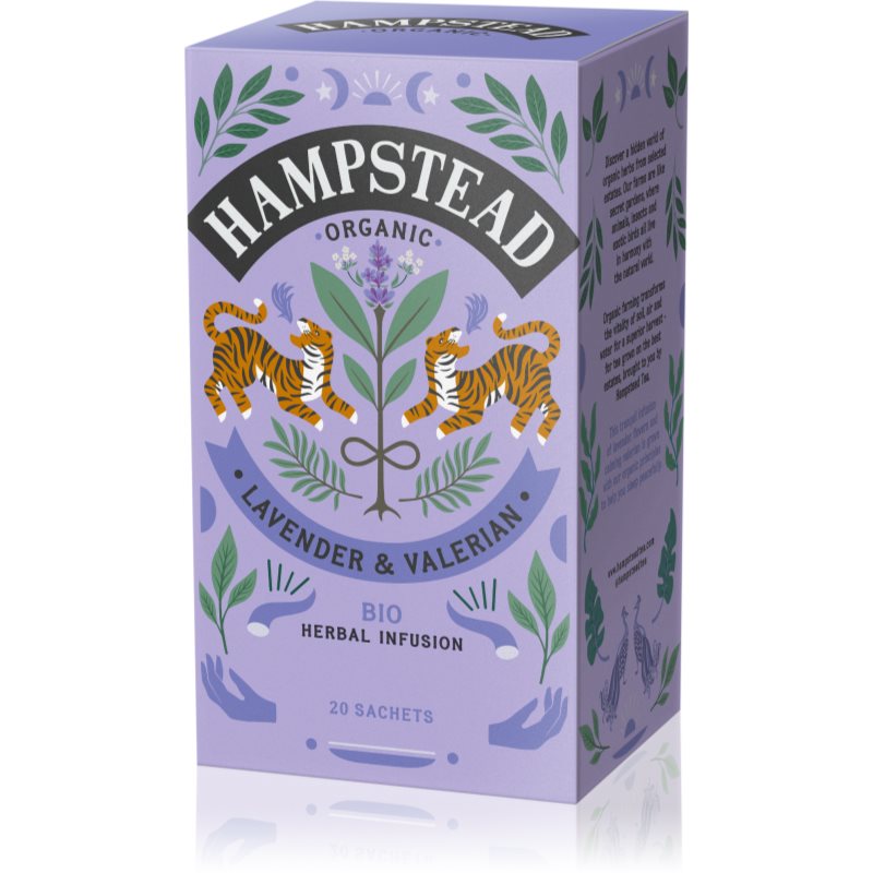 Hampstead Tea London Lavander & Valerian BIO porciovaný čaj 20 ks