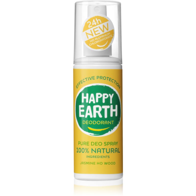 Happy Earth 100% Natural Deodorant Spray Jasmine Ho Wood deodorant 100 ml
