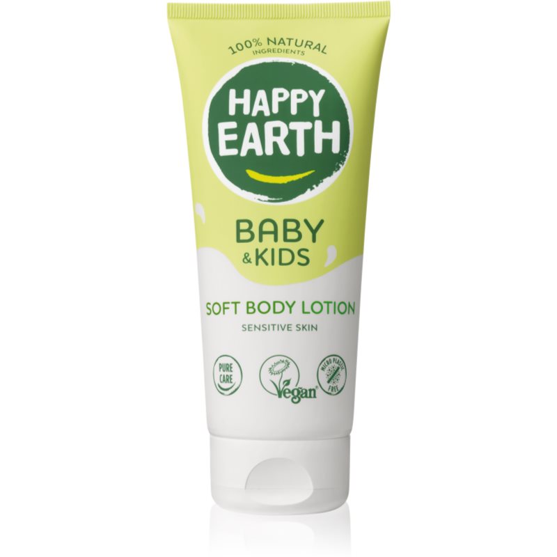 Happy Earth 100% Natural Soft Bodylotion for Baby & Kids Kräm för barn 200 ml unisex