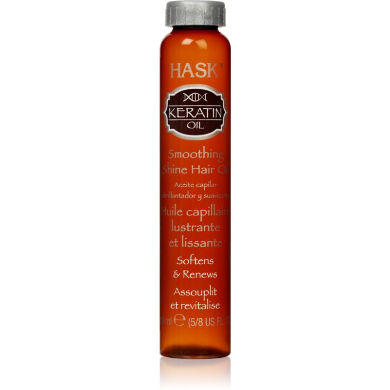 E-shop HASK Keratin Protein uhlazující olej pro poškozené, chemicky ošetřené vlasy 18 ml