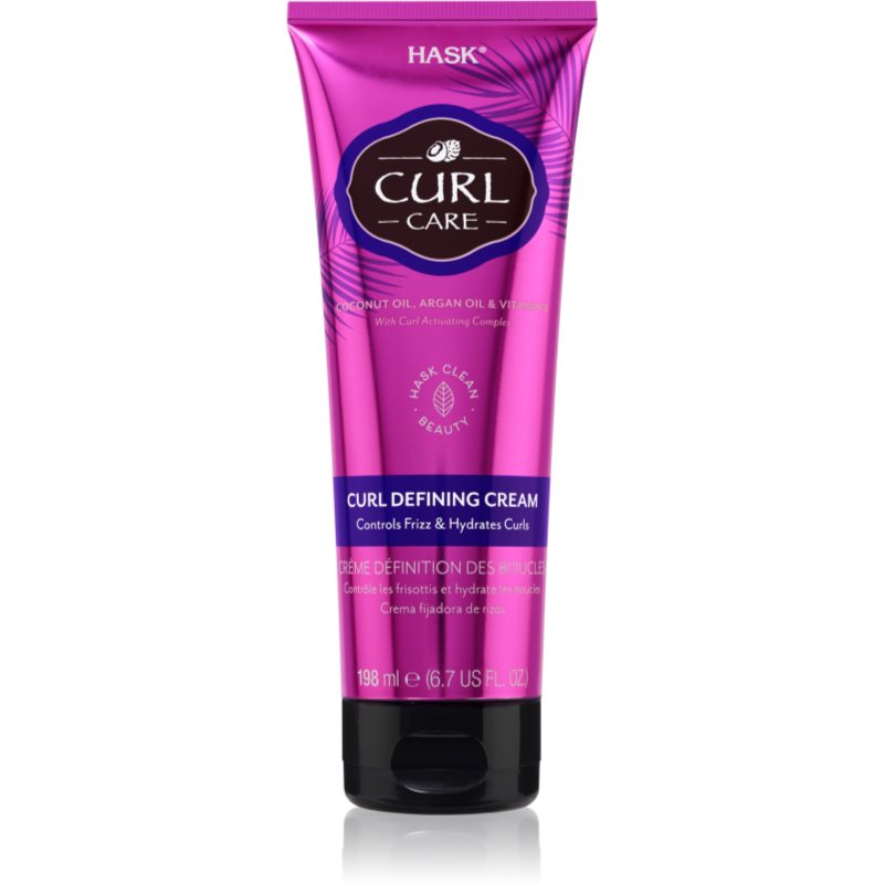 HASK Curl Care моделюючий крем для хвилястого та кучерявого волосся 198 мл