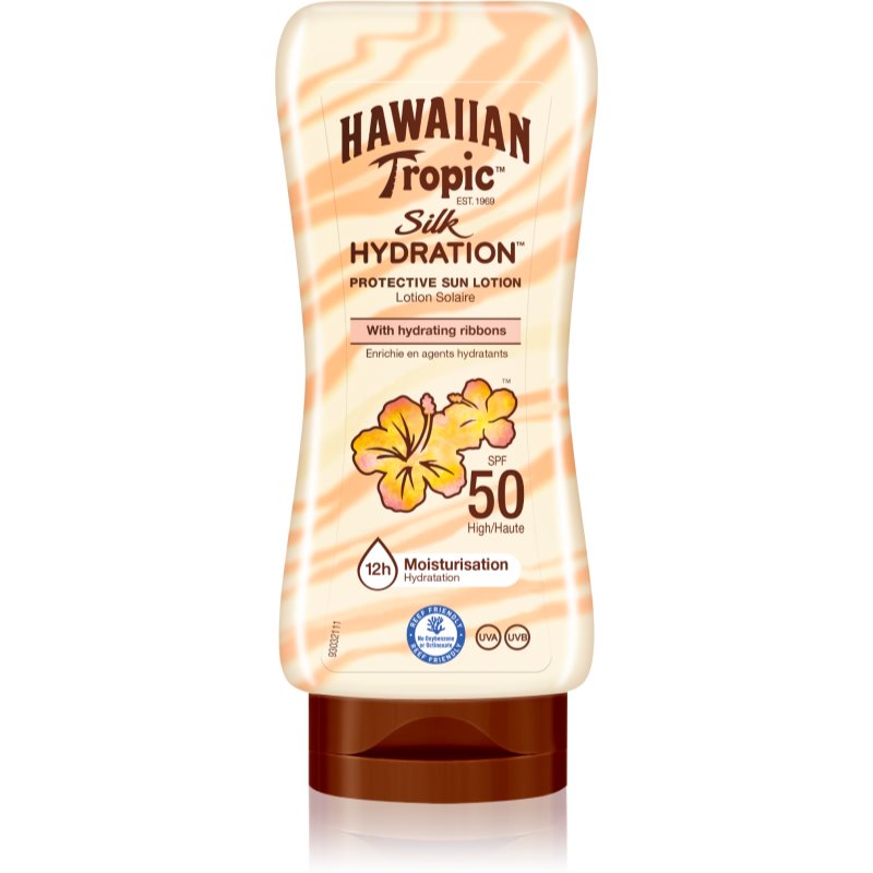 Hawaiian Tropic Silk Hydration SPF50 Protective Sunscreen Lotion 180 Ml