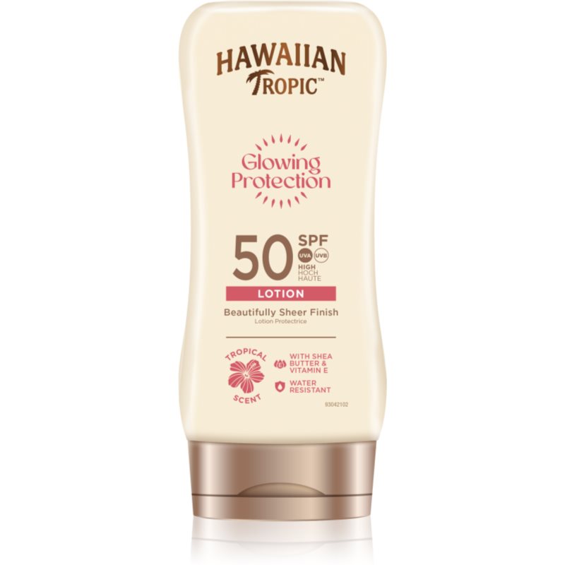 Hawaiian Tropic Glowing Protection Lotion losjon za sončenje SPF 50+ 180 ml