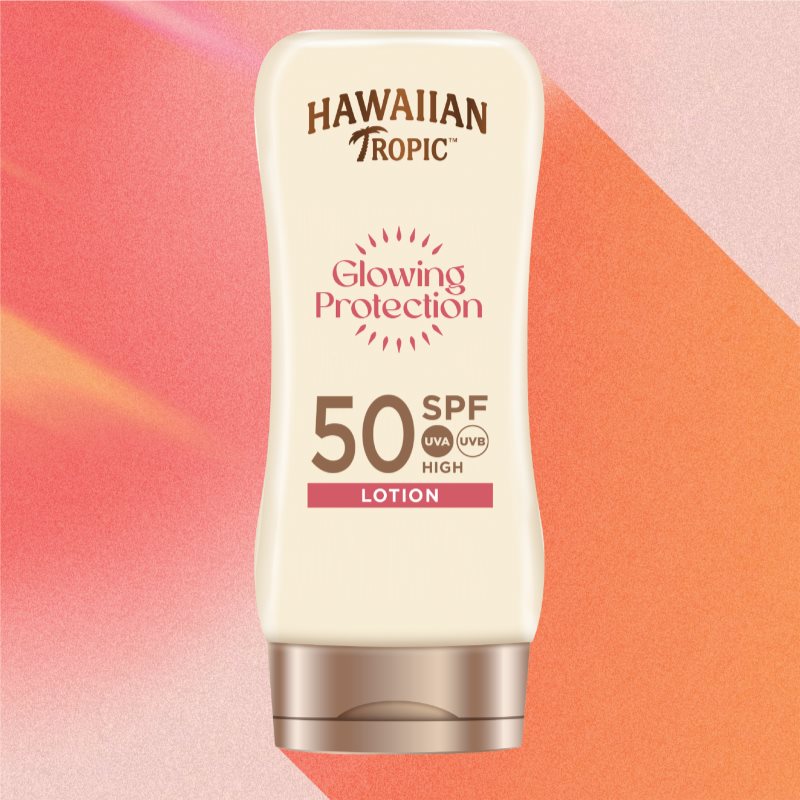 Hawaiian Tropic Glowing Protection Lotion Lait Solaire SPF 50+ 180 Ml