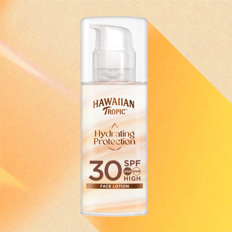 Hawaiian Tropic Hydrating Protection Face Lotion Facial Sunscreen SPF 30 50 Ml