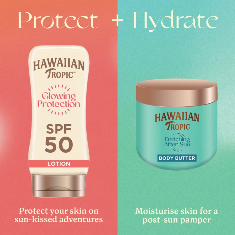 Hawaiian Tropic Glowing Protection Sunscreen Lotion mléko na opalování SPF 50 170 ml (obrázek 6)