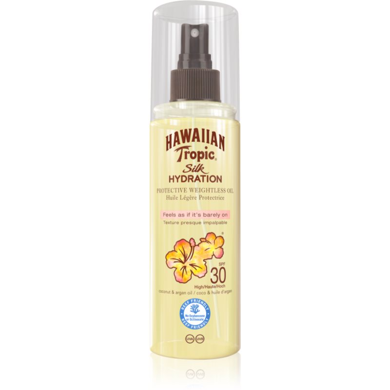 Hawaiian Tropic Silk Hydration SPF30 opaľovací olej na tvár a telo 150 ml