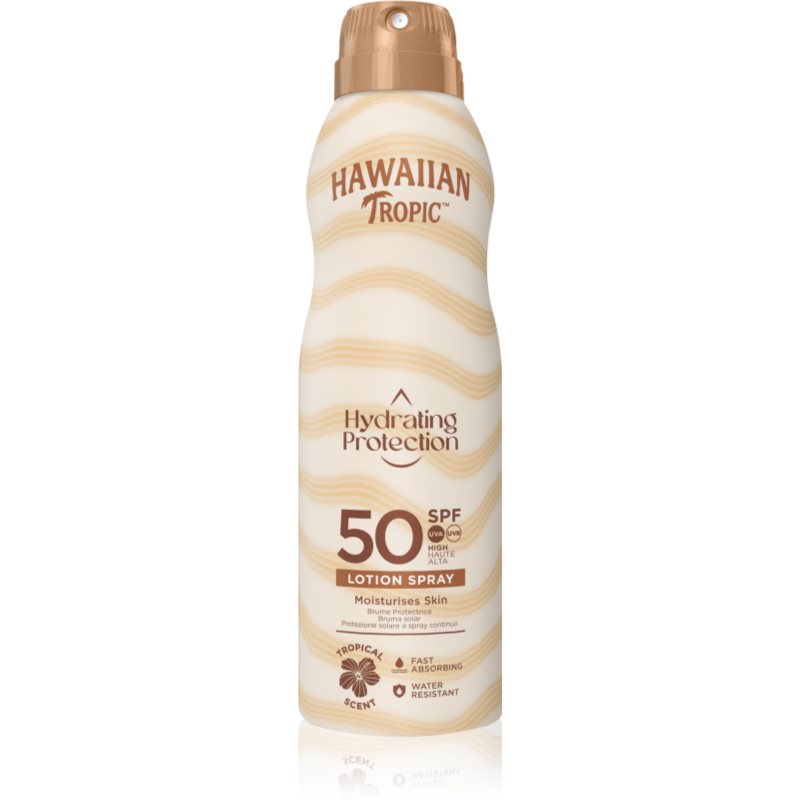 Hawaiian Tropic Hydrating Protection Lotion Spray opalovací sprej SPF 50 220 ml