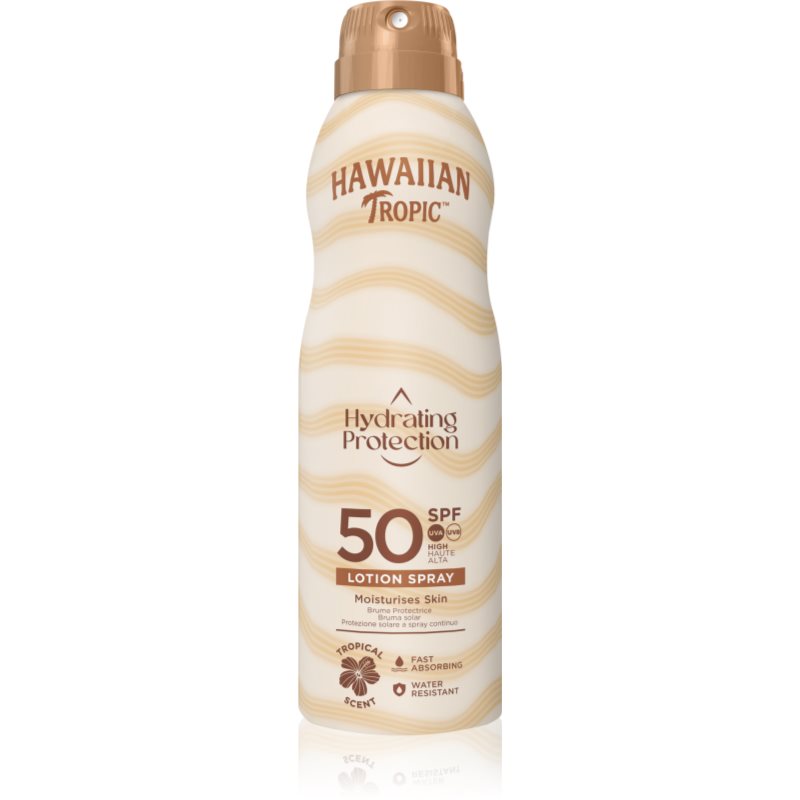 Hawaiian Tropic Hydrating Protection Lotion Spray sunscreen spray SPF 50 220 ml