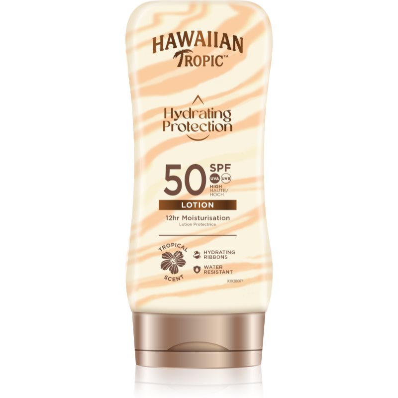 Hawaiian Tropic Hydrating Protection Lotion Solskyddsmedel för kroppen SPF 50 180 ml female