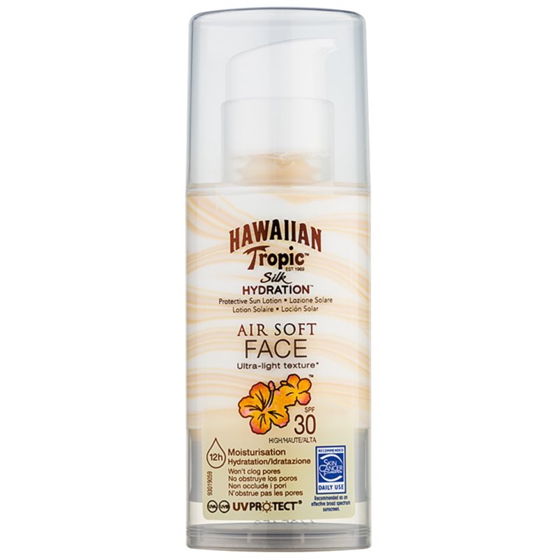 Hawaiian Tropic Silk Hydration Air Soft захисний крем для обличчя SPF 30 50 мл