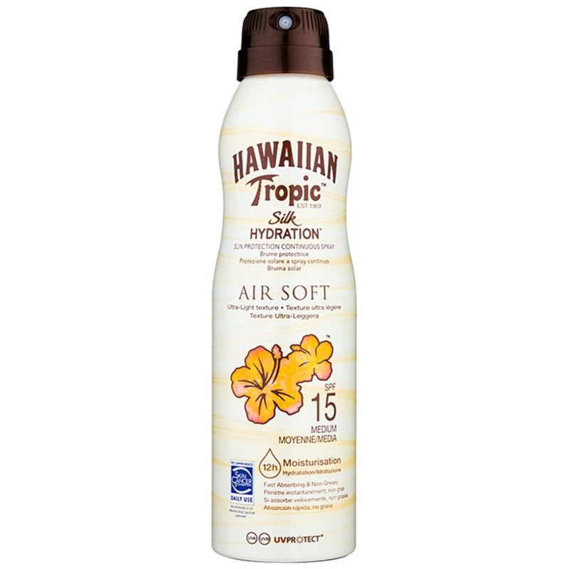 

Hawaiian Tropic Silk Hydration Air Soft спрей для засмаги SPF 15