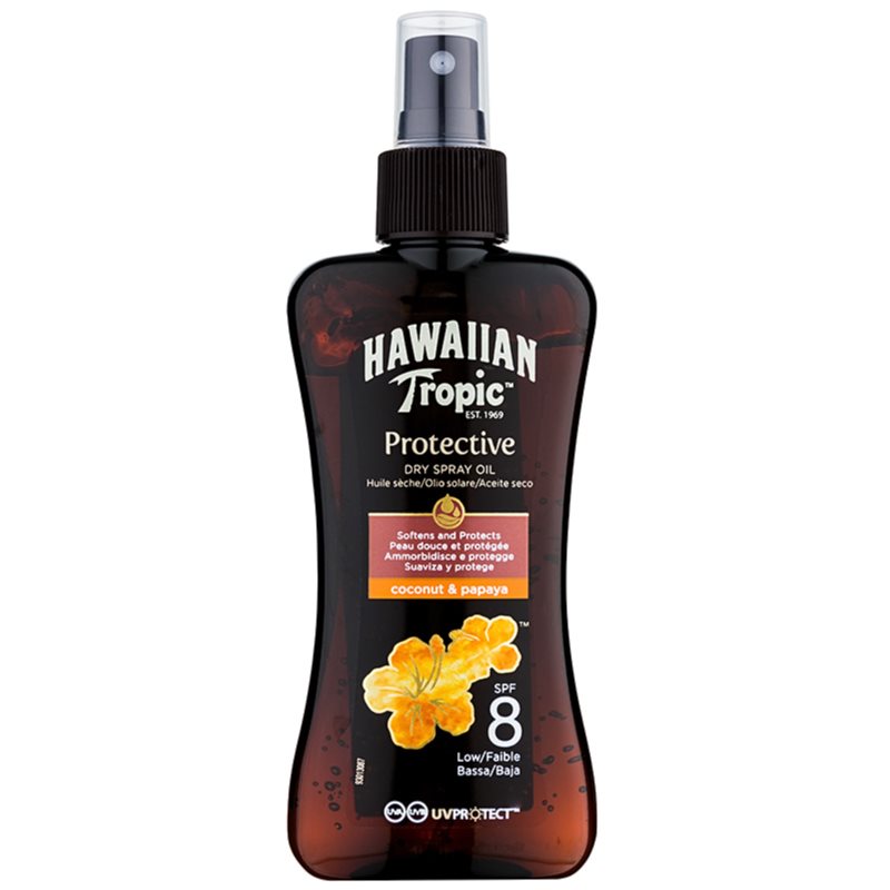 Hawaiian Tropic Protective purškiamasis apsaugos nuo saulės aliejus SPF 8 200 ml