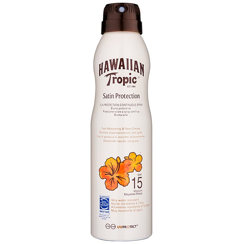 

Hawaiian Tropic Satin Protection спрей для засмаги SPF 15
