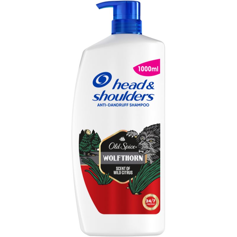 Head & Shoulders Old Spice Wolfthorn šampon proti prhljaju 1000 ml