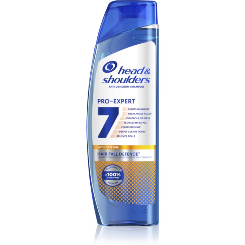 E-shop Head & Shoulders Pro-Expert 7 Hair Fall Defense šampon proti lupům a vypadávání vlasů s kofeinem 250 ml