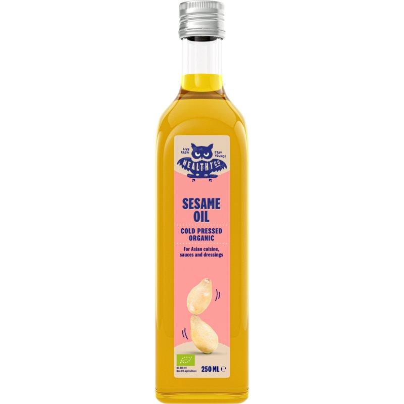 HealthyCo Sezamový olej za studena lisovaný BIO stolní olej v BIO kvalitě 250 ml