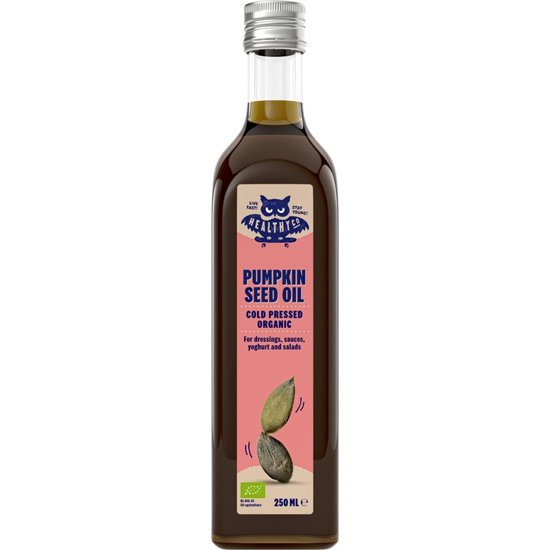 HealthyCo Dýňový olej za studena lisovaný dýňový olej lisovaný za studena 250 ml