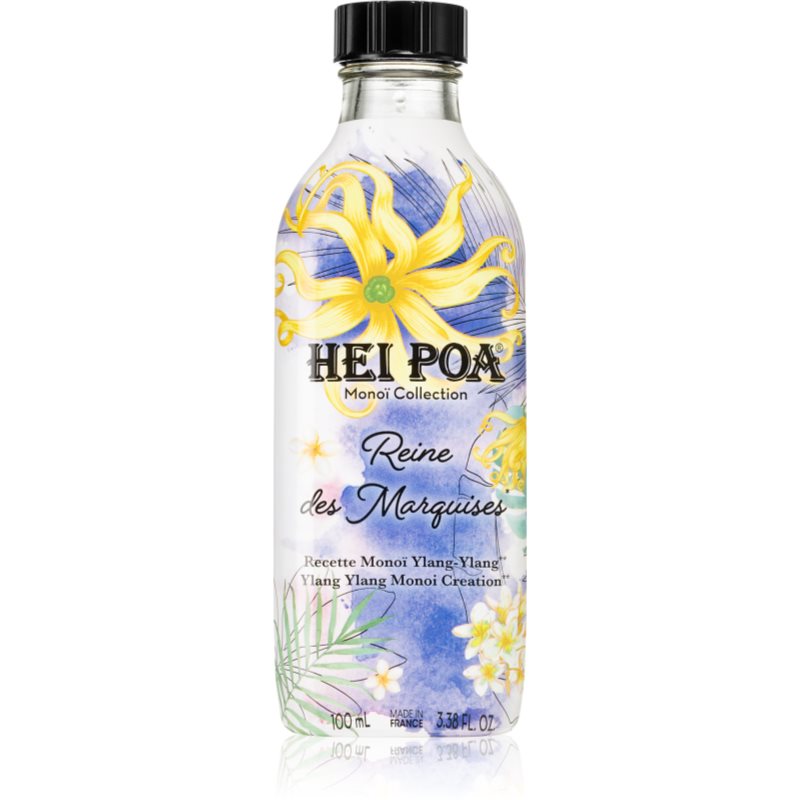 Hei Poa Tahiti Monoi Oil Ylang Ylang Marquesas Queen Multi-purpose Oil For Body And Hair 100 Ml